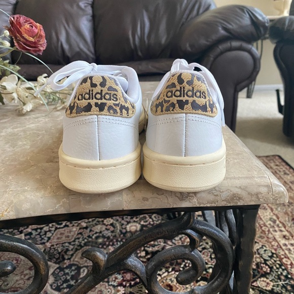 Adidas Cloudfoam Advantage white w leopard shoes - Picture 7 of 9
